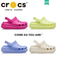 Crocs women Classic Crush Clog 8 color  Beach Shoes Thick Heel Heightened Comfortable Suitable For Travel#207521