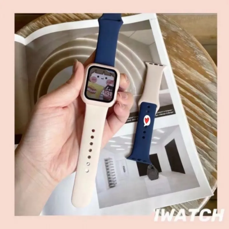 Resin Watch strap for apple watch series 8 7 SE 6 5 4 3 Ultra band 42 38mm  correa candy steel for iwatch 44mm 40 41MM 45MM 49MM - AliExpress