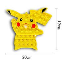 Pokemon Go Charmander Fidget Toys Pikachu Popping Push Bubbles Anime Squishy Anti Stress Figets Child Girls Boys Christmas Gifts