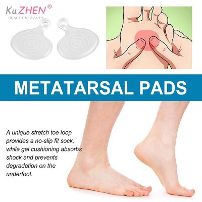 ☃► 1Pair Silicone Cushion Forefoot Metatarsal Ball Foot Pad Toe Silicone Cushion Half Yard Othotics foot Support Pain Relief Insert