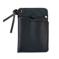 น้ำหนักเบา Handmade EDC Organizer ปลอกหนังสำหรับไฟฉายปากกา Multitool ทหาร PU Leather 11.5x7.5Cm4.5x3inch