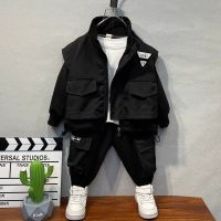 Boys Spring Clothes Suit 2022 New Handsome Children Fashionable Overalls Clothes Boys Fashionable Brand Spring And Autumn Two Piece Set