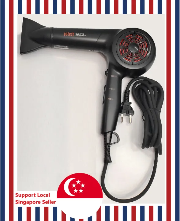 [SG Seller] Patech BLDC V7, Korea Professional Hairdryer, Light Weight Hairdryer, Strong Wind Hairdryer, Carbon Dust Free Hairdryer (Khai Kong Industrial)