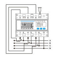 เครื่องวัดพลังงานมิเตอร์อัจฉริยะสำหรับการนำเข้าและส่งออก220380V เครื่องวัดพลังงานไฟฟ้า3เฟสเครื่องมือมัลติฟังก์ชั่น