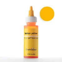 สีเจล เหลืองเลมอน ขวด 65กรัม Chefmaster Color LEMON YELLOW Liqua-Gel 2.3oz/5086