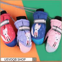 UEVOQB SHOP กันน้ำกันน้ำได้ ถุงมือสกีสำหรับเด็ก กันลม หนาอบอุ่น ถุงมือนวม น่ารักน่ารักๆ กันลื่น ถุงมือสำหรับเด็ก สโนว์บอร์ดหิมะ