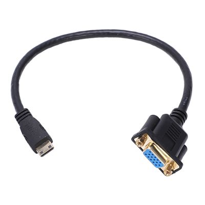 Mini HDMI to VGA M/F Connector Cable Adapter Converter 0.3M 1FT