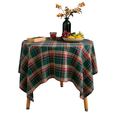 （HOT) ผ้าปูโต๊ะสดใสผ้าปูโต๊ะลายสก๊อตผ้าปิคนิคย้อนยุค ins ผ้าปูโต๊ะกาแฟผ้าปูโต๊ะโต๊ะกลมขนาดเล็กผ้าปูโต๊ะสี่เหลี่ยมผ้า