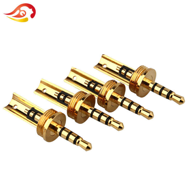 qyfang-2-5mm-audio-plug-4-poles-jack-diy-wire-connector-stereo-splice-adapter-hifi-earphone-solder-pure-copper-metal-plugs-jacks