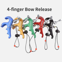 อลูมิเนียมอัลลอยด์4นิ้ว Bow Release Compound Bow Arrow ยิง Thumb Trigger Release Aids Arrow อุปกรณ์เสริม