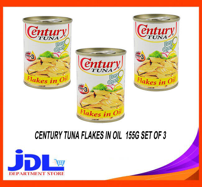 JDL CENTURY TUNA FLAKES IN OIL (155G SET BY 3 ) Lazada PH