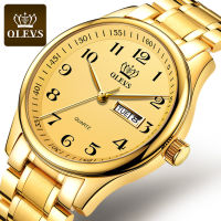 OLEVS Watch Men Fashion Sports Quartz Full Steel Gold Business Mens Watches Top Brand Luxury Waterproof Watch G5567