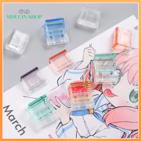 MDUCIN SHOP 20PCS พลาสติกทำจากพลาสติก สำหรับนักเรียน สร้างสรรค์และสร้างสรรค์ สีลูกอมสี โปร่งใสโปร่งใส มัลติฟังก์ชั่นการใช้งาน คลิปแบบกด แฟ้มกระดาษสำหรับทดสอบ คลิปกระดาษจดหมาย คลิปมุมมุม