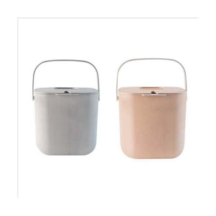 Pack of 2pcs Compost Bin Kitchen Bin for Everyday Organic Waste with