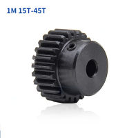 1PCS 1M Spur Gear เกียร์โลหะเกียร์ 5-12mm Bore 45 # เหล็ก 1M 15 ฟัน - 45 ฟันเฟืองโลหะ Mod 1 มอเตอร์เกียร์นูน-ioec53 shop