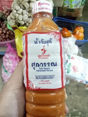 น้ำจิ้มสุกี้ สูตรไหหลำ ตรา ศุภวรรณ 750 ml