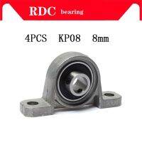 4Pcs KP08 8mm p08 High quality insert bearing shaft support Spherical roller zinc alloy mounted bearing pillow block housing