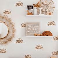 【LZ】❡❏  Bohemian Sun Nursery Wall Stickers Removable Vinyl DIY Wall Decals Print Kids Boys and Girls Bedroom Interior Home Decoration