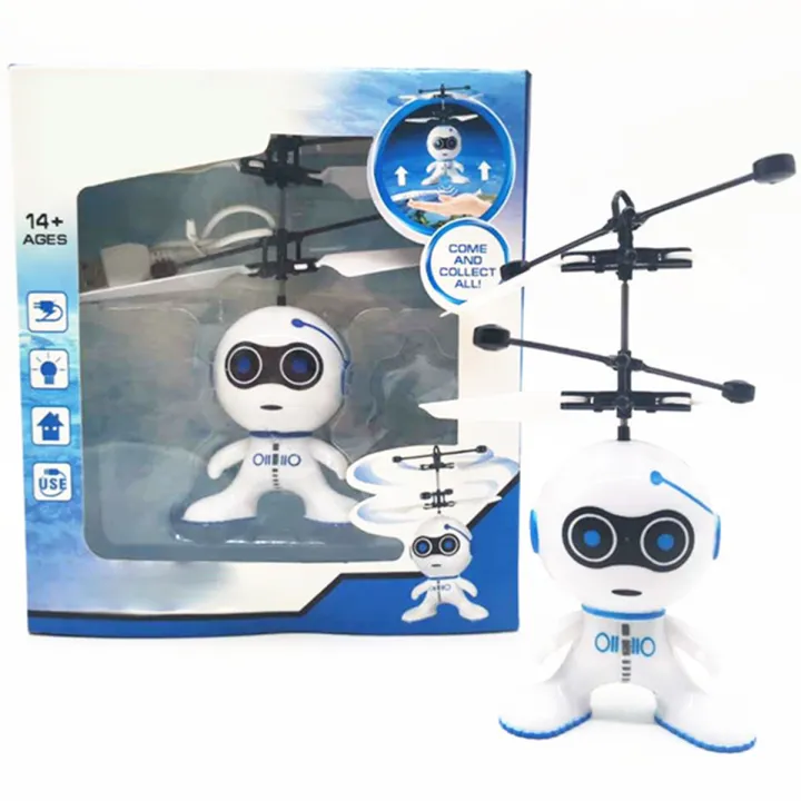 IN STOCK Robot Drone Toy Flying Robot Toy Flying Robot Toy Infrared ...