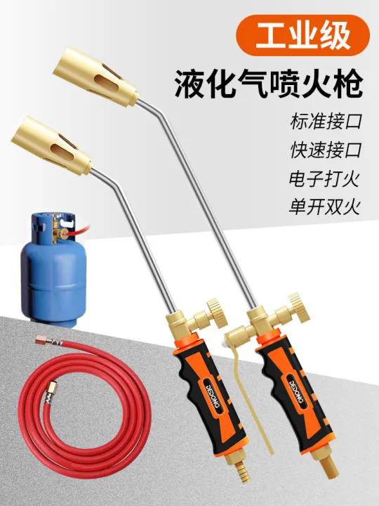 Spray Head Gas Liquefied Gas Flame Roast Meat and Hair Hand-Held Blow ...