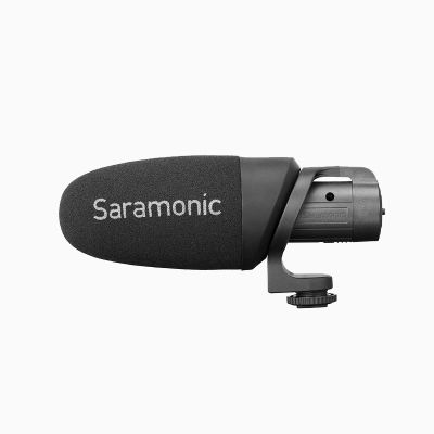 Saramonic ไมโครโฟน Shortgun CamMic+ หัวแจ็ค 3.5mm TRS ตัวเมีย ใช้แบตเตอรี่ ไมโครโฟนคอนเดนเซอร์ Cardioid