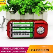 CHÍNH HÃNG BKK K39 Loa FM Thẻ Nhớ USB Nghe Kinh Phật Có Đèn Pin, 3 Pin