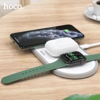 ZZOOI HOCO 3 in 1 Wireless Charger Pad for iPhone Samsung QI Fast Charger Stand  Dock Station for Apple Watch Airpods Pro