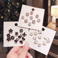 [COD] Korean pearl brooch womens simple anti-light pin fixed clothes fragrant all-match cute badge accessories