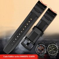 Silicone Rubber Bracelet For Casio EDIFICE 5468 EFR-303/304 EFR-516PB EFR-516 Resin Watch Strap Watchband Waterproof Bracelt