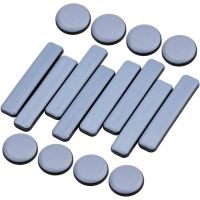 New-16 Pcs Furniture Glides PTFE Sliders Self-Adhesive Furniture Glides Set Round Square For Furniture Easy Movers Furniture Protectors  Replacement P