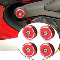 ❏△☬ Motorcycle Aluminum Frame Plugs Cap Decorat Frame Hole Cover For Ducati 899 959 1199 1299 Panigale / S Panigale V4 S Accessories