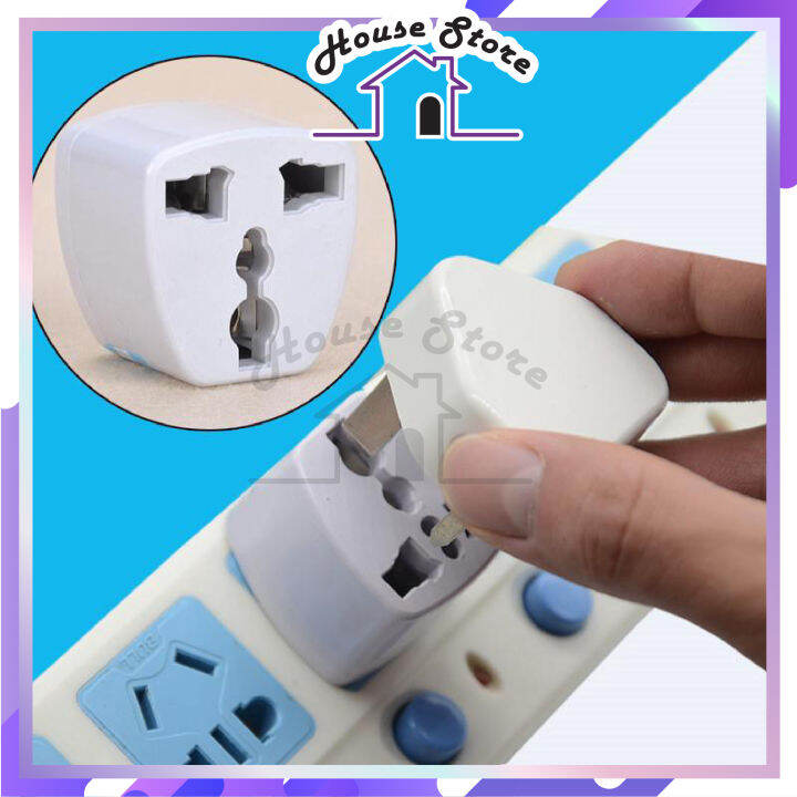 HS Malaysia China British Europe Universal Travel 3 Pin Adapter Plug