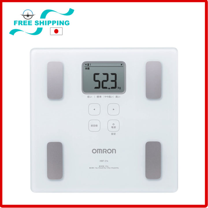 Omron Body Composition Meter White HBF-214-W Weight Scale