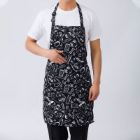 1PCS Adjustable half-length adult apron stripe ho restaurant chef waiter apron kitchen chef apron with 2 pockets