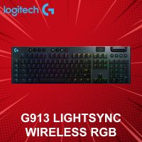 คีย์บอร์ด Logitech รุ่น G913 LIGHTSYNC WIRELESS RGB (ภาษาไทย) ประกันศูนย์ 2 ปี