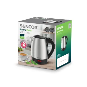 Sencor SWK1571BL Electric Kettle with Display and Power Cord Base, Blue  (Metallic) 