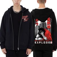 Japanese Anime Akira Graphic Zip Hoodie Men Oversized Cartoon Streetwear Man Manga Cotton Zipper Hoodies Men‘s Vintage Clothing Size XS-4XL