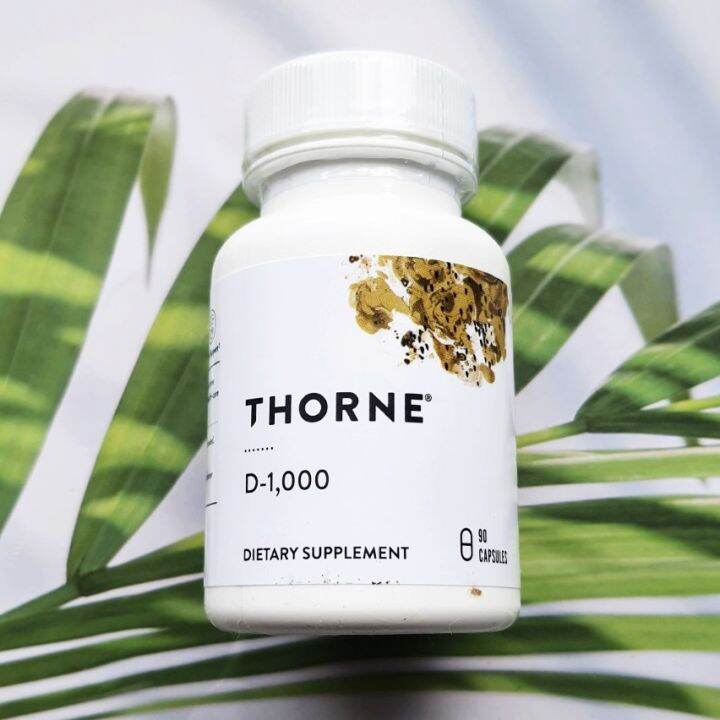 วิตามินดี D-1000 IU 90 Capsules (Thorne Research®) Vitamin D (1,000 IU ...