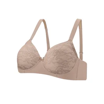 Lace Mastectomy Bra Pocket Bra for Silicone Breastforms (34A,  Beige): Clothing, Shoes & Jewelry