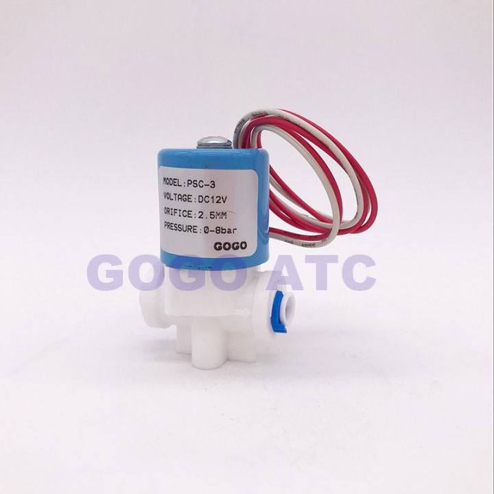 psc-3-2-way-plastic-water-dispenser-micro-solenoid-valve-1-4-quot-pipe-24v-12v-dc-flow-control-for-ro-machine-water-purifier