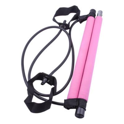 Yoga Pull Rods Portable Home Yoga Gym Body Abdominal Resistance Bands for Pilates Exercise Stick Toning Bar Fitness Rope Puller Exercise Bands