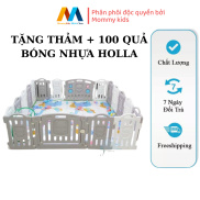 Bộ quây cũi nhựa NGUYÊN SINH AN TOÀN CHO BÉ TẶNG THẢM, 100 BÓNG NHỰA