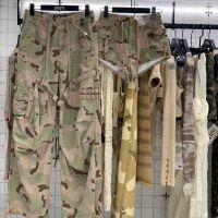 【High Quality】New Desert Waste Camouflage Retro Scrub Cargo Pants Straight Casual Pants