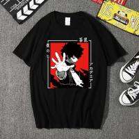 Anime Short Sleeve รูปแบบอะนิเมะพิมพ์เสื้อยืดผู้ชายแขนสั้นผ้าฝ้ายขนาดใหญ่S-3XL