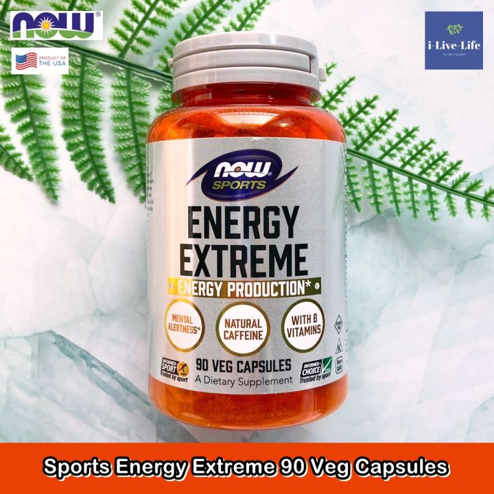 อาหารเสริมเพื่อการออกกำลังกาย-sports-energy-extreme-90-veg-capsules-now-foods-วิตามินb