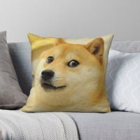 Doge Meme Square Pillowcase Polyester Linen Creative Zip Decorative Throw Pillow Case Bed