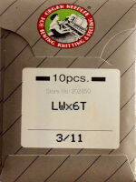 เข็มแบรนด์ออร์แกน LWX6T 311เข็ม10ชิ้นล็อตสำหรับจักรเย็บผ้าตะเข็บอุตสาหกรรมใหม่เอี่ยมคุณภาพดี