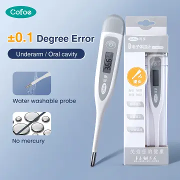 Cofoe Digital Electronic Thermometer Hard Tip Fever Thermometer Body  Temperature & Ovulation Measurement for Baby & Children & Adults