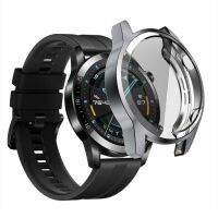 PINYEKOO 46 mm กันกระแทก ทนทาน เปลือกใส ตัวป้องกันหน้าจอ เปลือกป้องกัน อุปกรณ์เสริม smartwatch บางเฉียบ ตัวป้องกันนาฬิกาอัจฉริยะ สำหรับ Huawei watch gt 2 Case ฝาครอบกรอบนาฬิกา ฝาครอบป้องกันแบบเต็ม