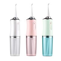 ZZOOI Electric Oral Irrigator Portable Household Teeth Flosser Water Spraying Washing Tool with Nozzle